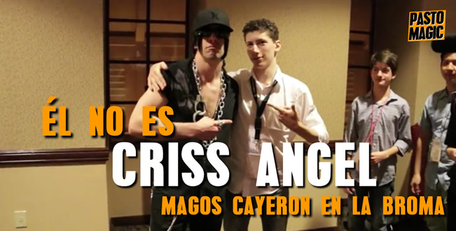 Mago le juega una broma a sus colegas disfrazándose de Criss Angel