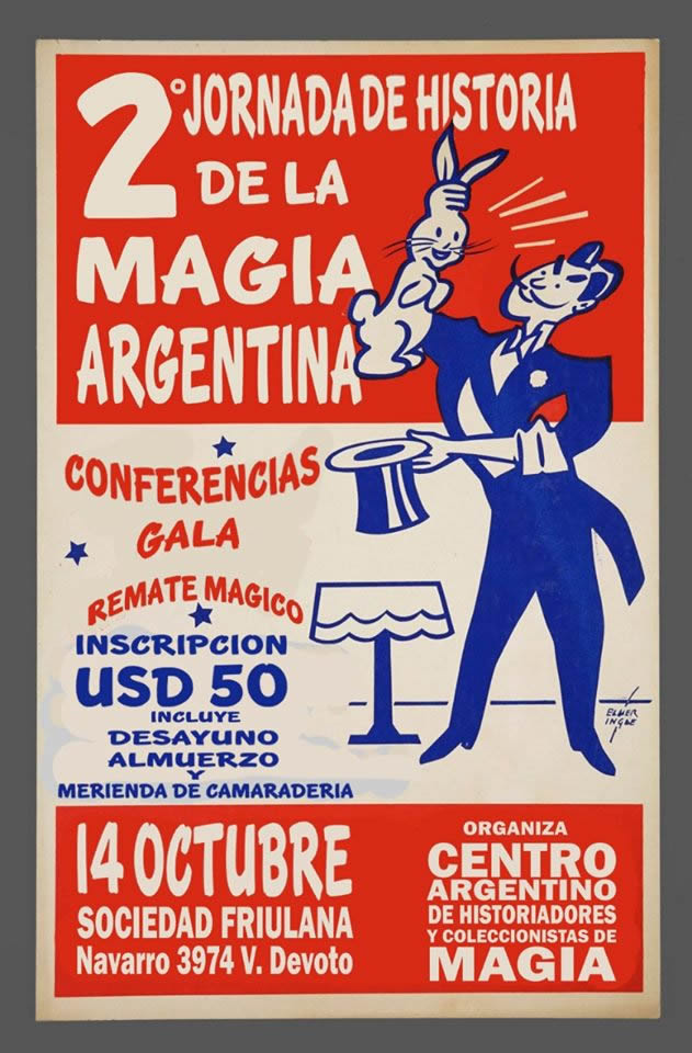 Segunda jornada de la historia de la magia argentina, conferencias, gala, remate