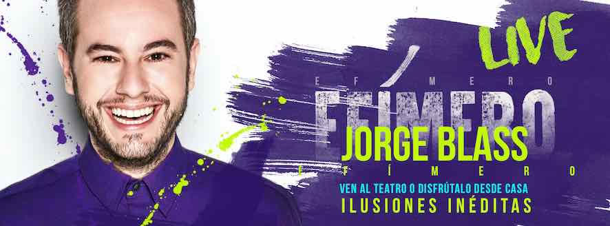 jorge blass estrena un nuevo show teatral efimero live