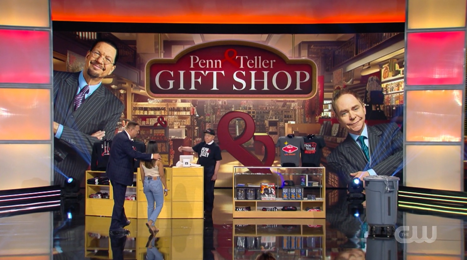 La tienda de regalos de penn y teller en vivo en Fool Us