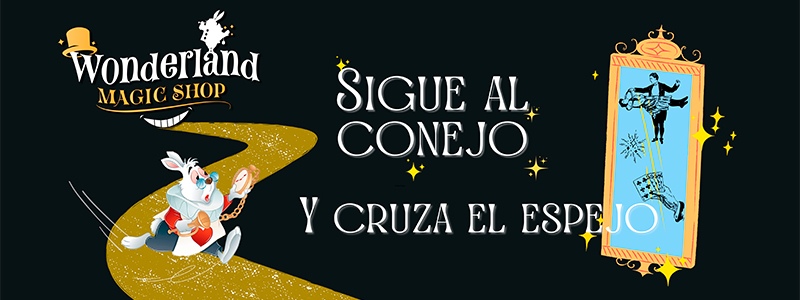 Sigue al conejo a Wonderland Magic Shop